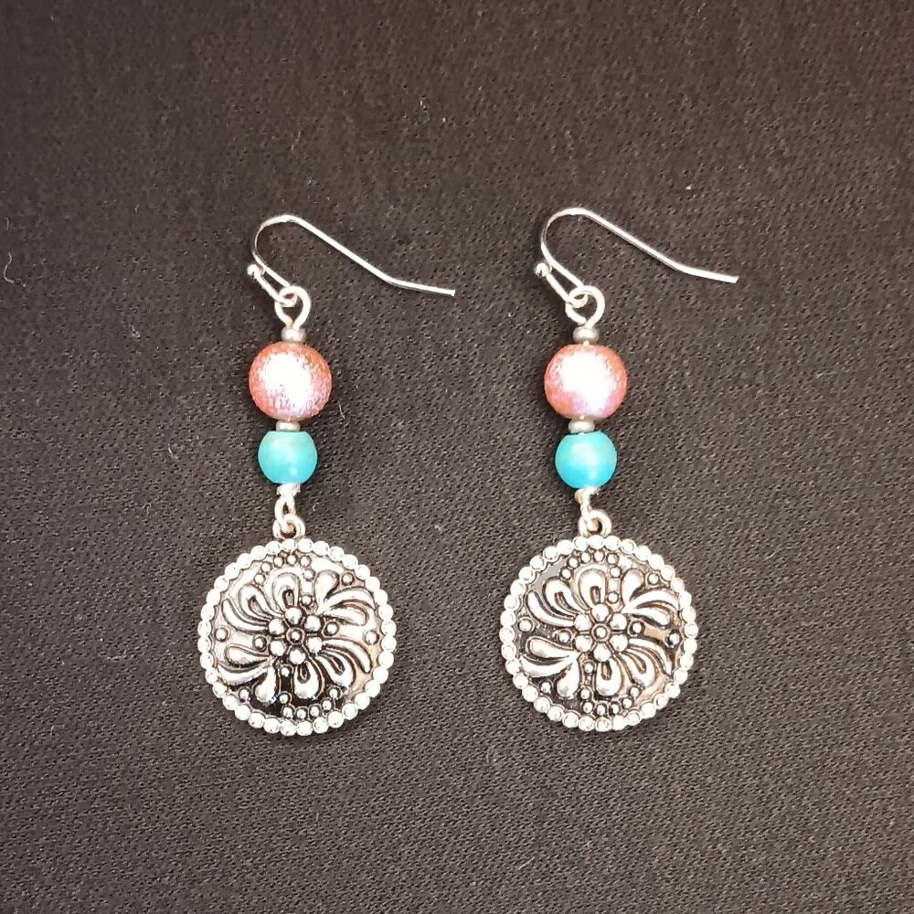 2 for $12 Stunning concho dangly earrings!